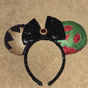 Evil Queen Mouse Ears Headband with Bow